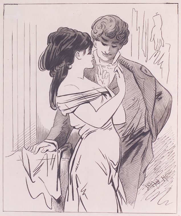 Couple by Hans Schliessmann, 1879